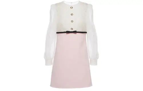 MIU MIU Long Sleeved Dress Women's Pink