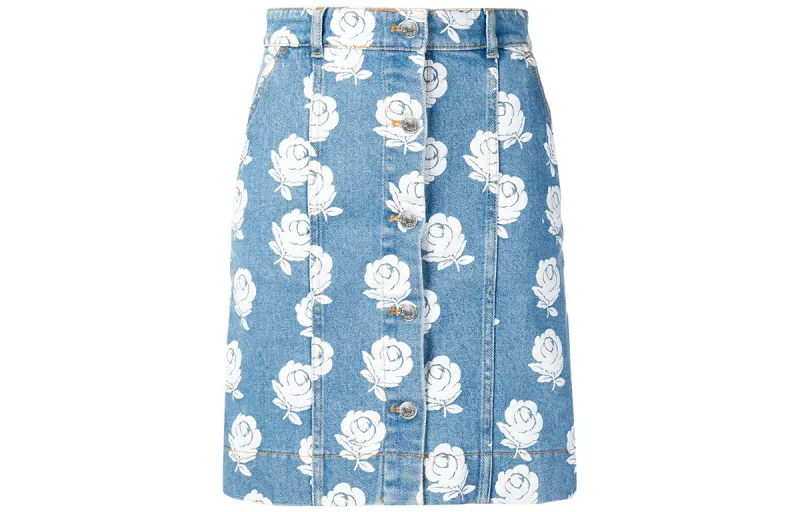 KENZO Denim Short Skirts Women's Blue