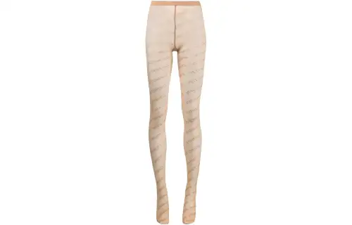 Vetements Logo-print Semi-sheer Tights