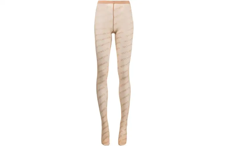 Vetements Logo-print Semi-sheer Tights