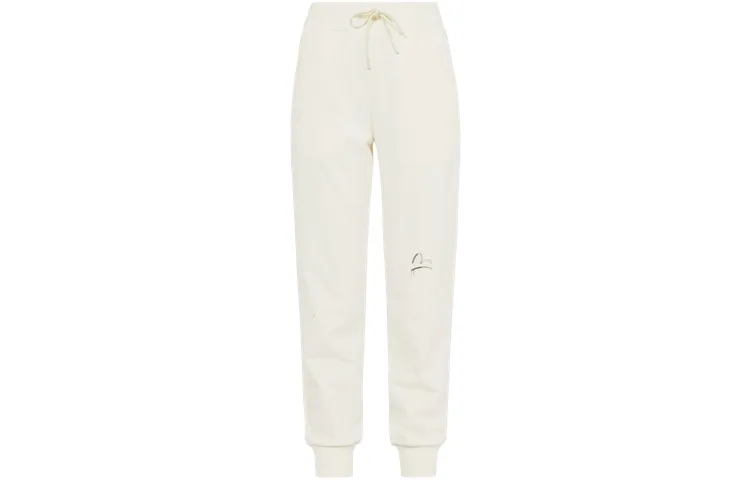 EVISU Knitted Sweatpants Women's Moderate Cuffed Pants