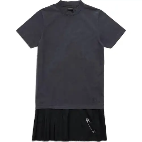 Balenciaga Layered Destroyed T Shirt Dress
