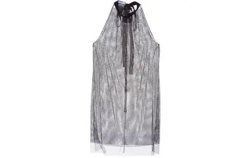 【Previous Season】rhinestone-embellished mini dress
