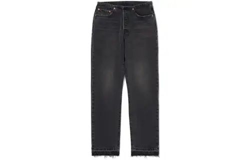 Levis Jeans Women's Black Moderate Straight Fit Pants