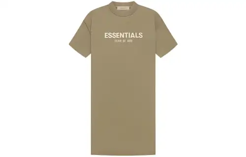 Fear of God Essentials SS22 Series Oak Short Sleeve Dress Women's Oak Brown