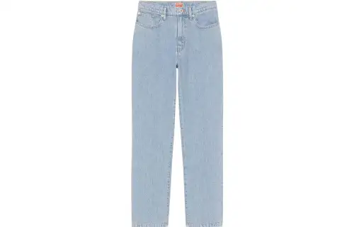 KENZO Logo Patch Straight Leg Jeans