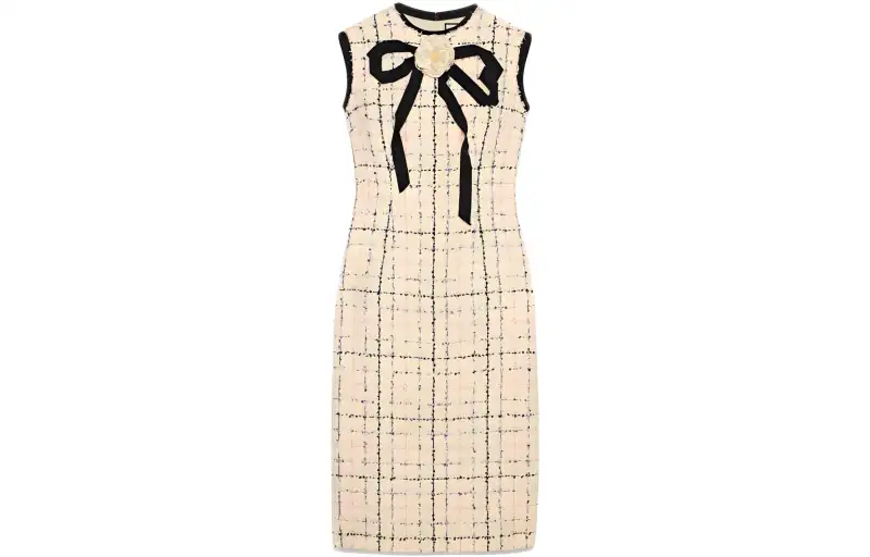GUCCI Pre Owned 2010s Tweed Dress