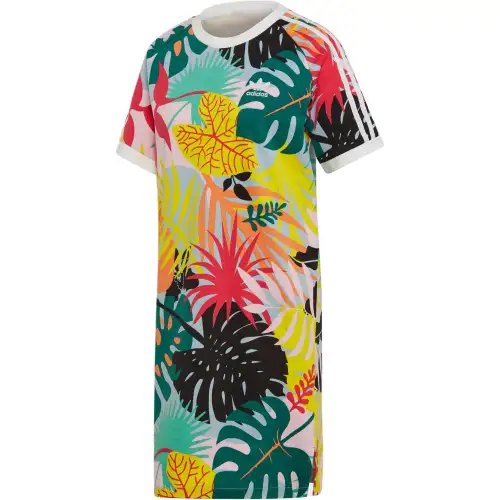 Adidas Originals Trefoil Collection Short Sleeved Dress Women's All Over Print
