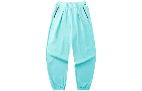 ANTA Knitted Sweatpants Women's Xin Blue Moderate Cuffed Pants
