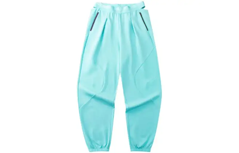 ANTA Knitted Sweatpants Women's Xin Blue Moderate Cuffed Pants