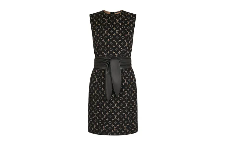LOUIS VUITTON Sleeveless Dress Women's Black