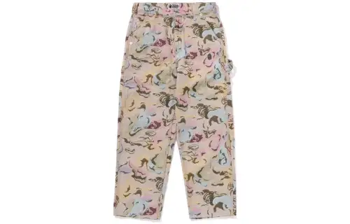 Bape Art Camo Gobelin Work Pants Blue