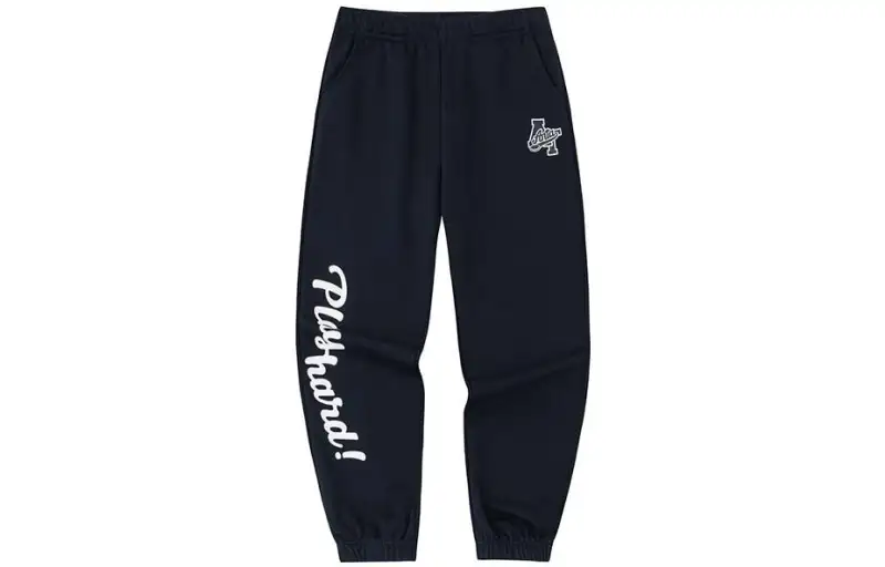 ANTA Life Collection Knitted Sweatpants Women's Black Moderate Cuffed Pants
