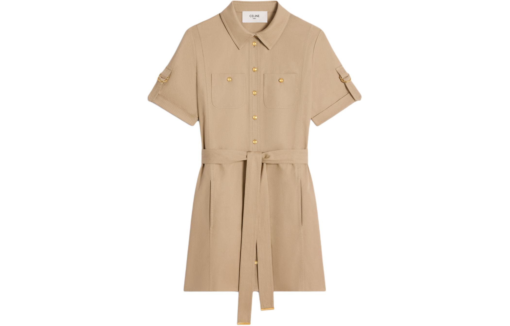 Женское платье CELINE CELINE SS24 (бежевый)
