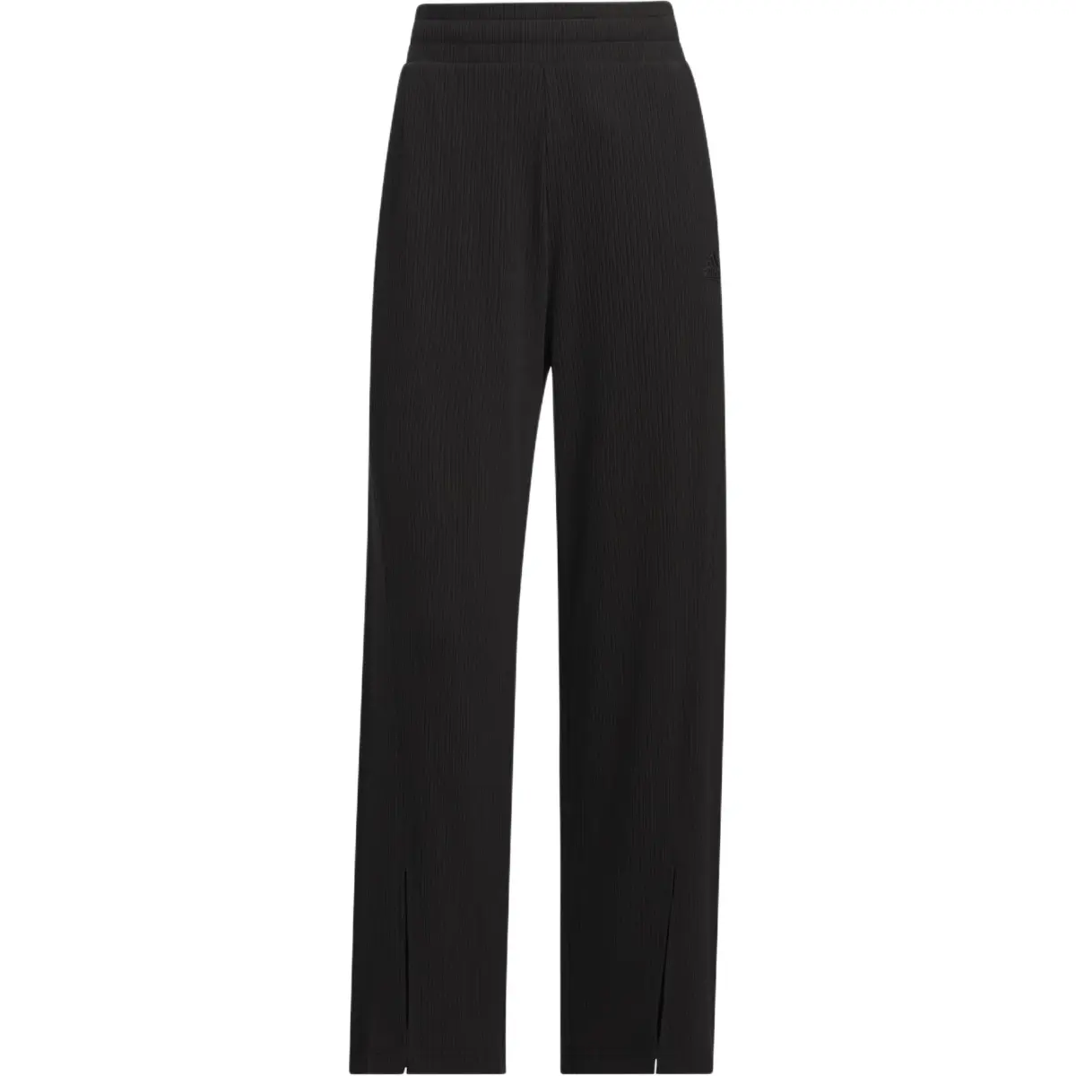 Adidas Lounge Wide Leg Knit Joggers Casual Pants Women's Black