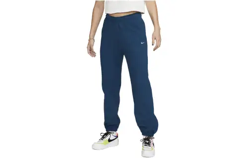 Nike Knitted Sweatpants Women's Violet Blue Moderate Cuffed Pants