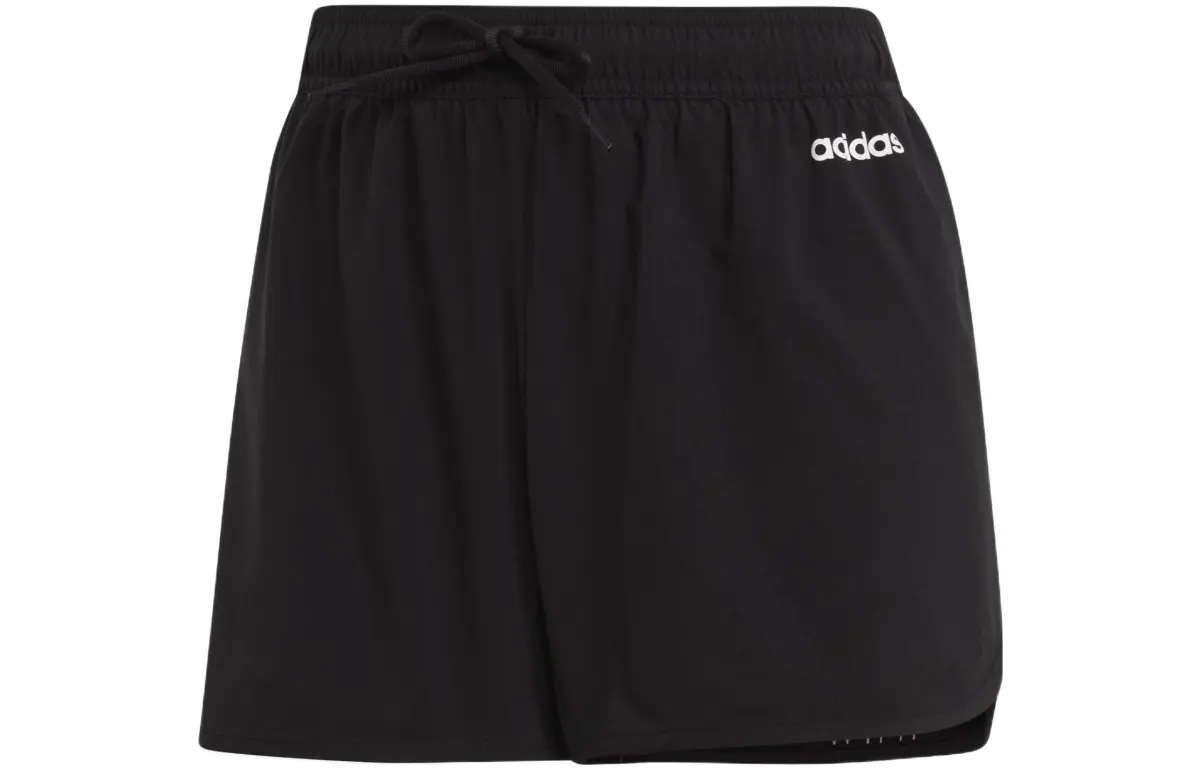 Adidas Casual Shorts Women's Black Moderate Straight Fit Pants