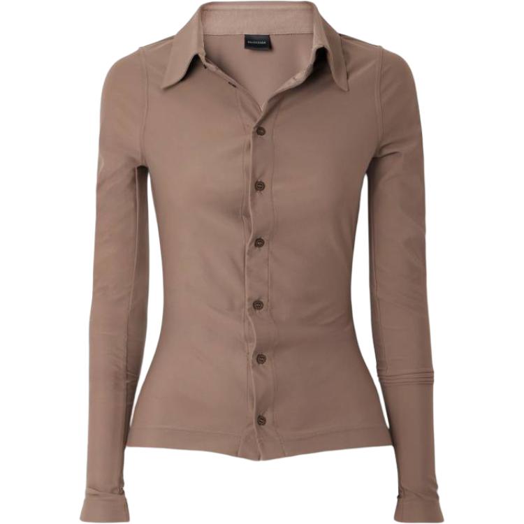 Balenciaga Shirts Women's Brown Moderate