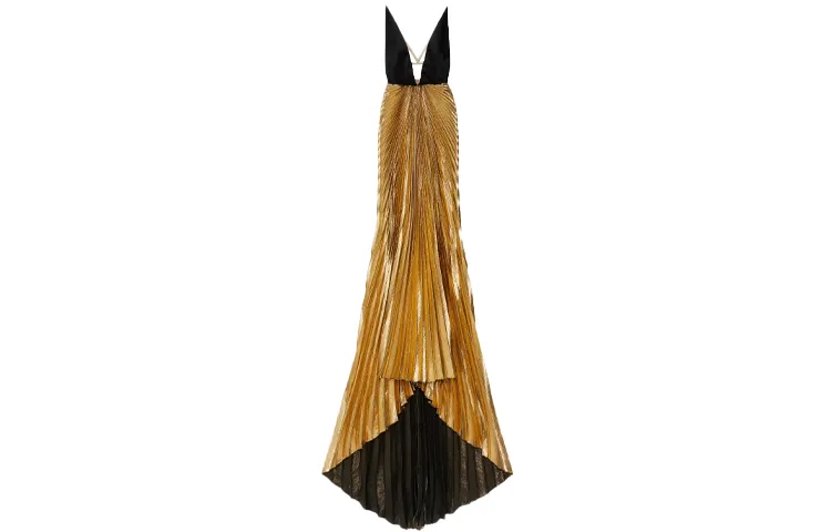 GUCCI FW21 Sleeveless Dress Women's Gold
