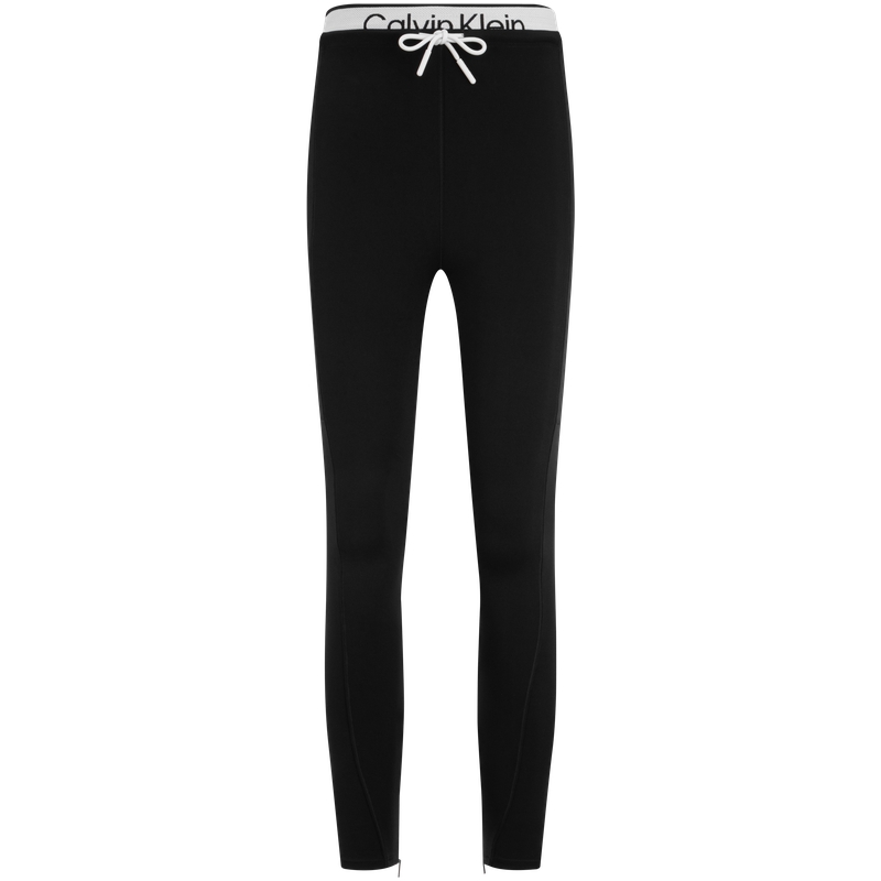 CALVIN KLEIN SS24 Knitted Sweatpants Women's Space Black