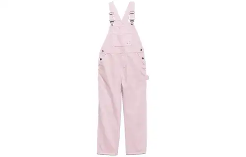 Vans X Barbie Overalls Women's Pink Moderate Straight Fit Pants