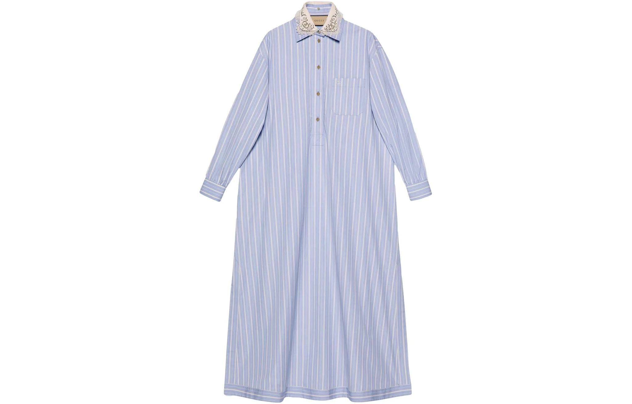 【Previous Season】striped maxi shirt dress