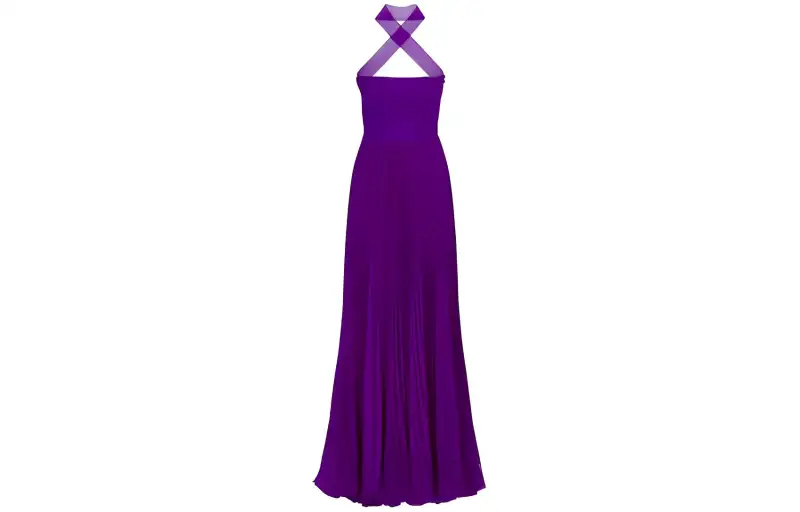 DIOR Sleeveless Dress Women's Purple