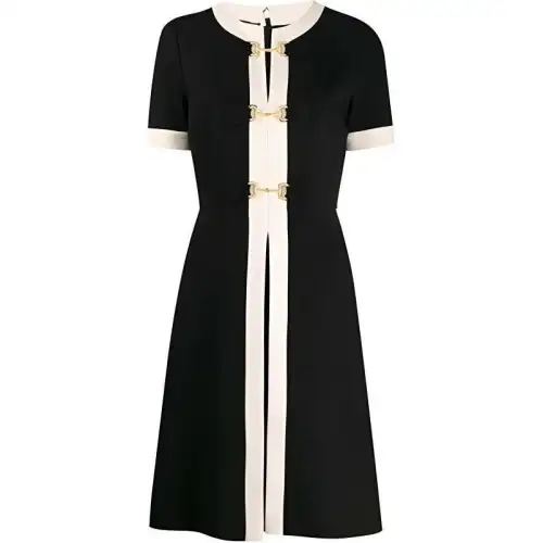 GUCCI Short Sleeved Dress Women's Black