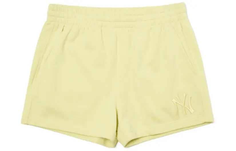 MLB Basic Logo Casual Shorts Women's Yellow