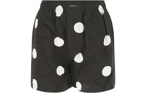 Balenciaga Casual Shorts Women's Black Moderate
