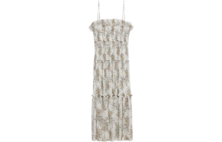 CELINE Sleeveless Dresses Women's Neon White Boat Neck Moderate