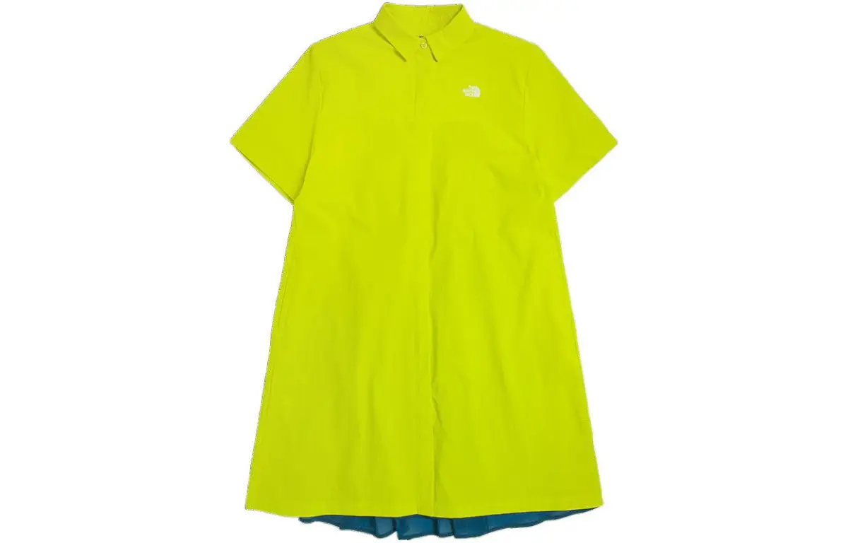 THE NORTH FACE Short Sleeved Dress Women's Yellow Green