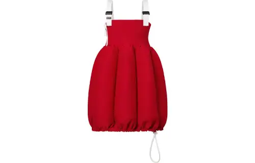 LOUIS VUITTON New Quarterly Products Of LV Sleeveless Dresses Women's Red Boat Neck Moderate