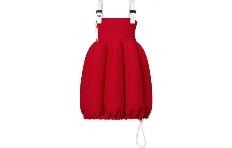 LOUIS VUITTON New Quarterly Products Of LV Sleeveless Dresses Women's Red Boat Neck Moderate