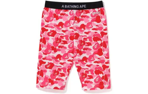 Bape Women'ss Abc Camo Biker Shorts Blue