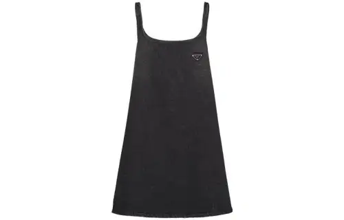 PRADA Denim Mini Dress 'Black'