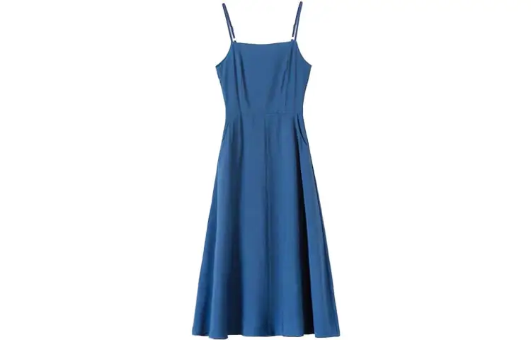 UNIQLO SS22 Camisole Dress Sea Blue