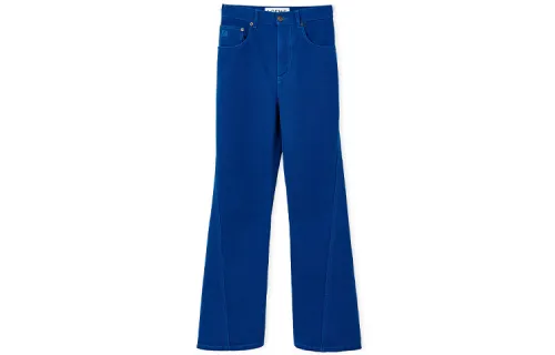 LOEWE Jeans Women's Blue Moderate Wide Leg Pants