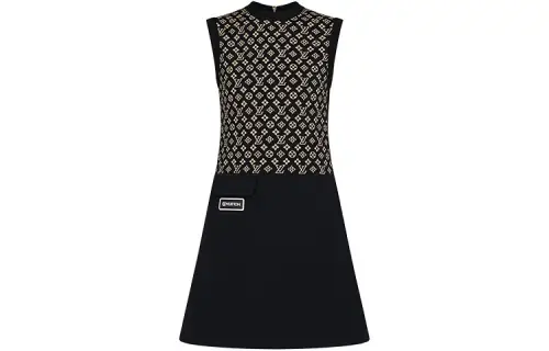 LOUIS VUITTON FW21 Sleeveless Dress Women's Black