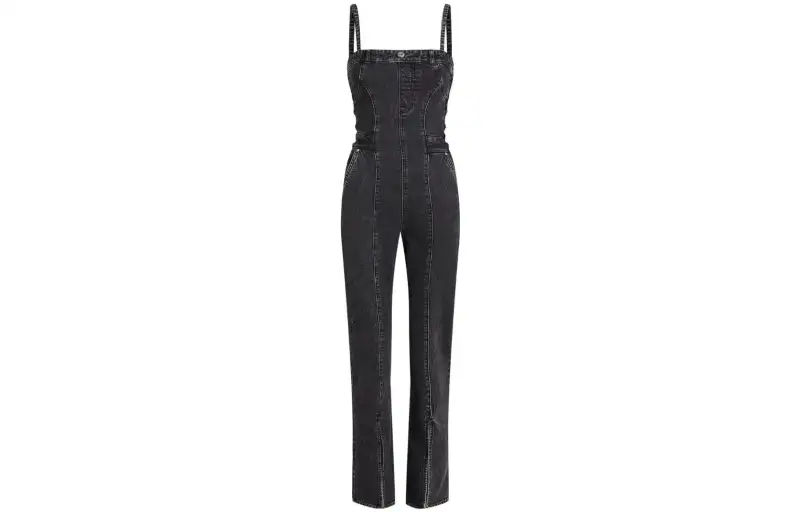 KARL LAGERFELD / Karl Lagerfeld Jeans Square-neck Denim Jumpsuit