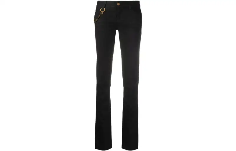 GUCCI Gg Chain Mid Rise Skinny Jeans