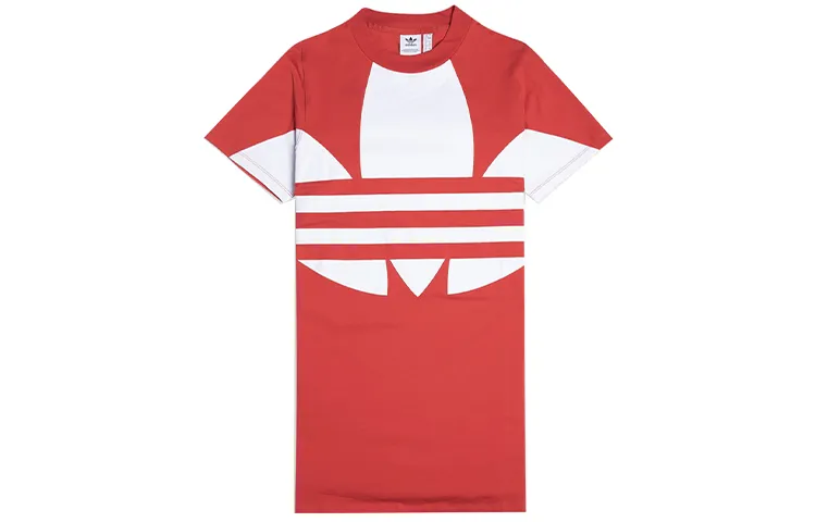 Adidas Originals Short Sleeved Dress Women's Red