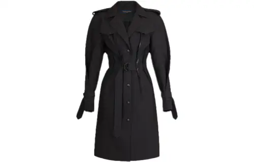 LOUIS VUITTON Long Sleeved Dress Women's Black