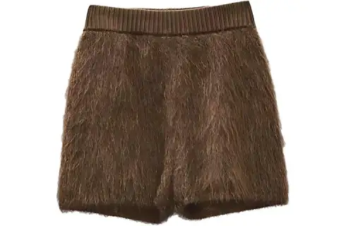 HERMES Casual Shorts Women's Olive Green Moderate