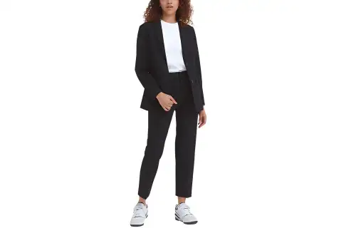 UNIQLO Suit Pants Women's Black Moderate Straight Fit Pants