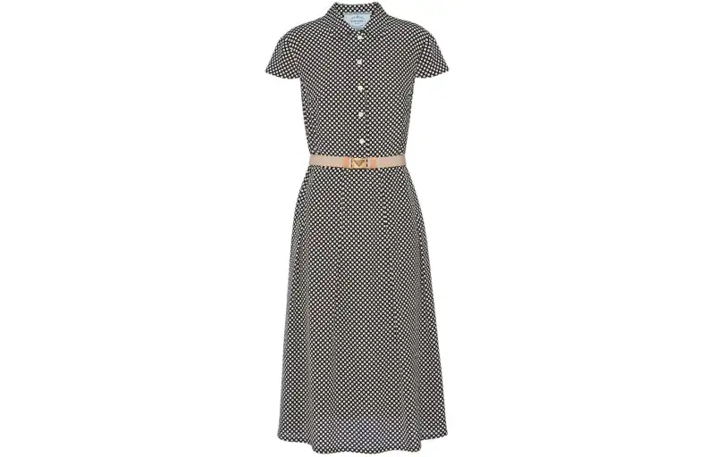 PRADA SS24 Short Sleeved Dress Women's Black