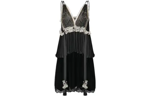 LOUIS VUITTON Sleeveless Dress Women's Black