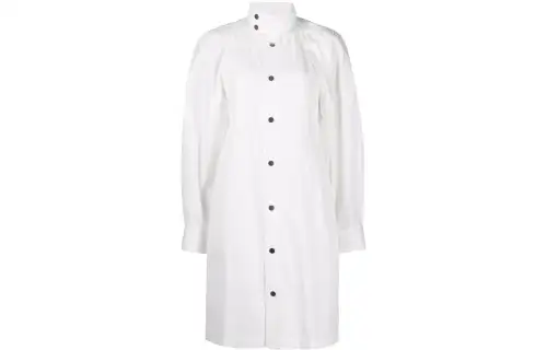 Bottega Veneta Long Sleeved Shirt Dress