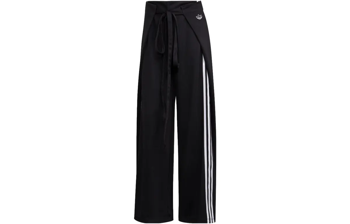 adidas originals Trefoil Women's Wide-Leg Knit Track Pants Black