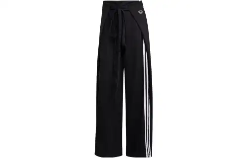 adidas originals Trefoil Women's Wide-Leg Knit Track Pants Black